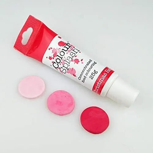 Christmas Red Colour Splash Gel Paste 25g