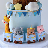 Cute Circus Train Cake Decoration  DECO-CAKE