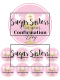 Confirmation Pink  Edible Topper - (1 x 6