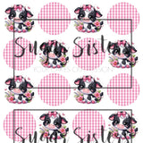 Cute Baby Cow Edible Toppers - (20 Toppers)