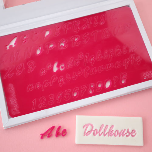 Dollhouse Small SWEET STAMP Upper, Lower Case,Numbers and Symbols