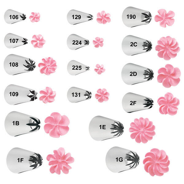 WILTON 224 Drop Flower Nozzle