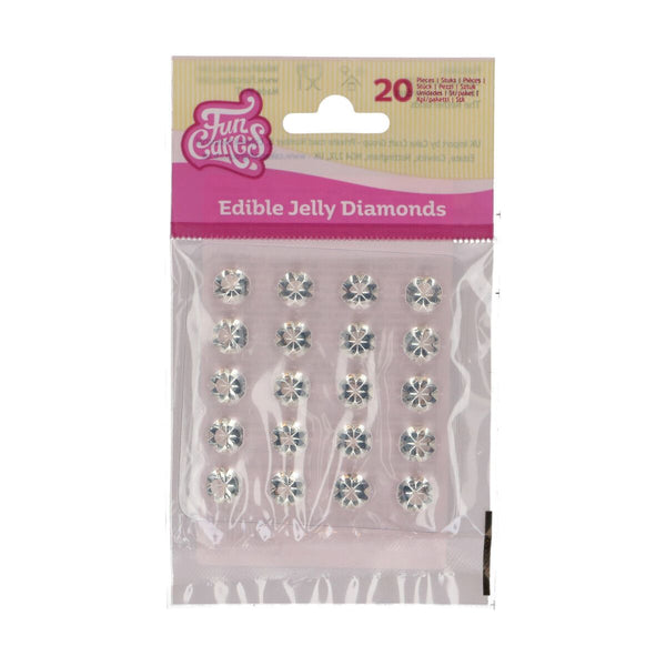 Edible  Jelly Diamonds Pk 20