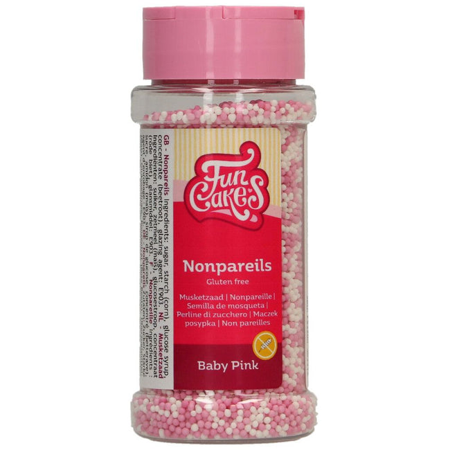 GLUTEN FREE Non Pareil Baby Pink Mix 80g