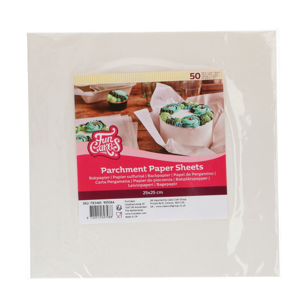 Parchment Paper Squares 30x30 Pk 50