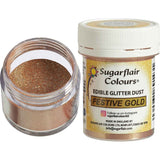 Festive Gold Edible Glitter Dust 10g