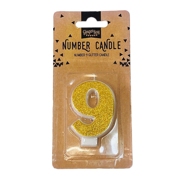 Gold Glitter Candle - 9