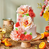Wafer Flowers Deluxe Rose Pastella Pink Ombre  Pk 1