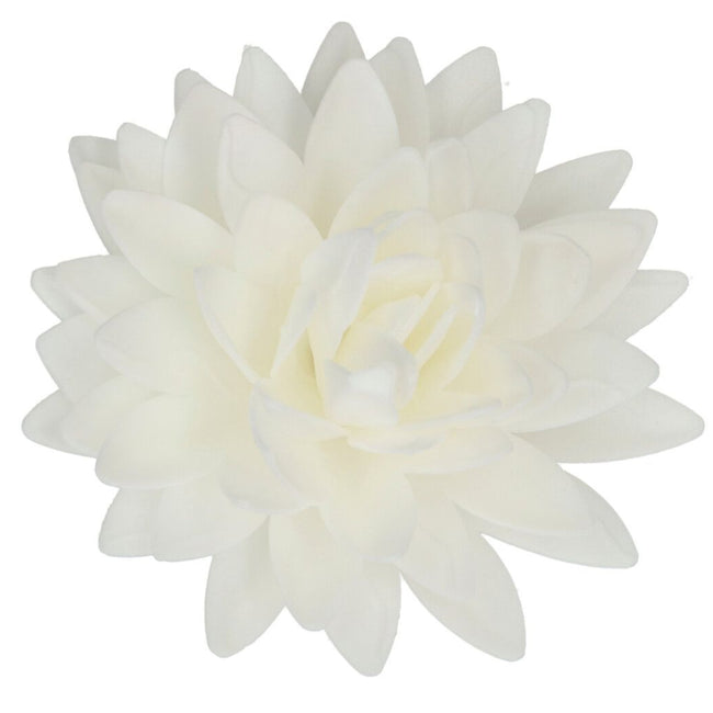 Wafer Flowers Deluxe Peony White Pk 1