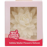 Wafer Flowers Deluxe Peony White Pk 1