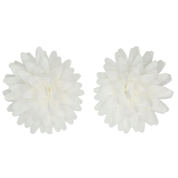 Wafer Flowers Deluxe Pom Pom/Daisy White Pk 12