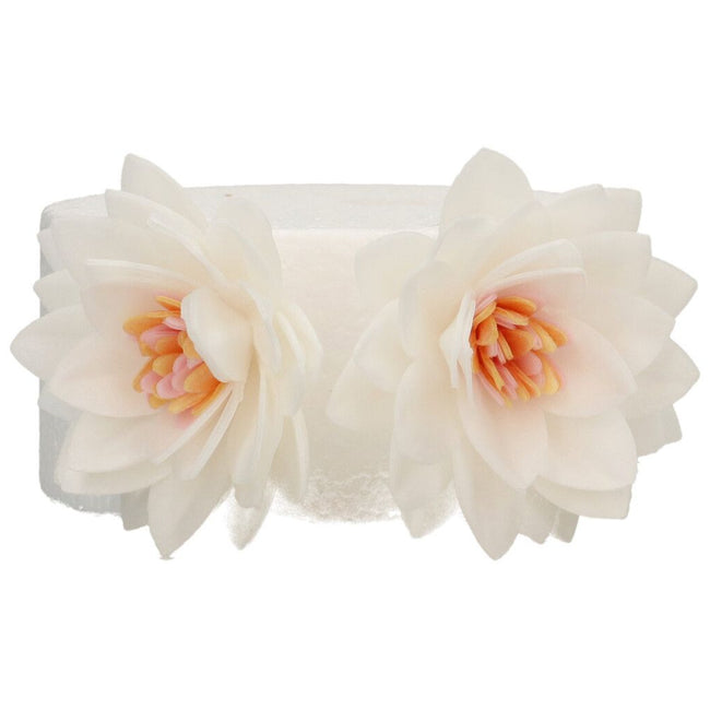 Wafer Flowers Deluxe Lotus White Pk 10