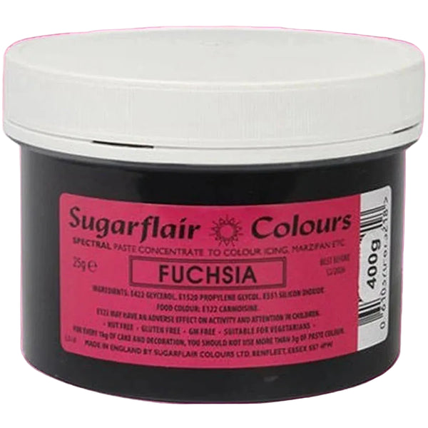 Fuschia Gel Paste SugarFlair 400g