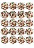 Gingerbread Treats  Edible Toppers - (20 Toppers)