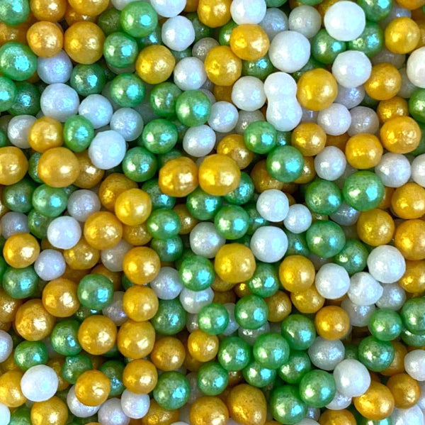 SUGAR SISTERS -  Shimmer Pearls Green Gold and Mother of Pearl 80g