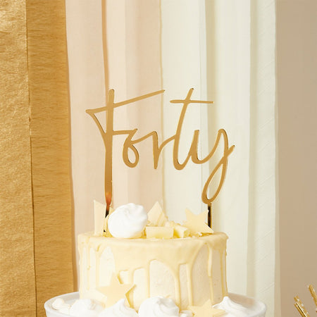 Lets Disco Acrylic Cake Topper