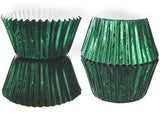 Green Foil Muffin Cases Pk 24