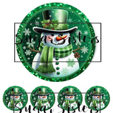 Green Snowman Edible Toppers -  (1 x 6