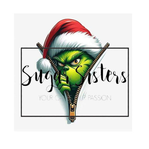 Grinch Decal 6" Tall