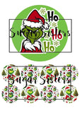 Grinch Ho Ho Ho Edible Toppers -  (1 x 6