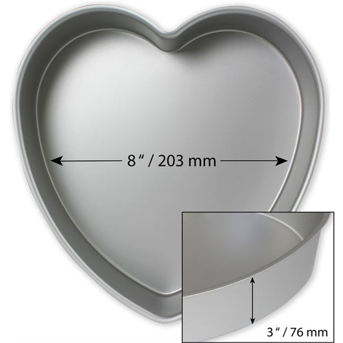 PME Heart Professional Tin  8" x 3" Deep