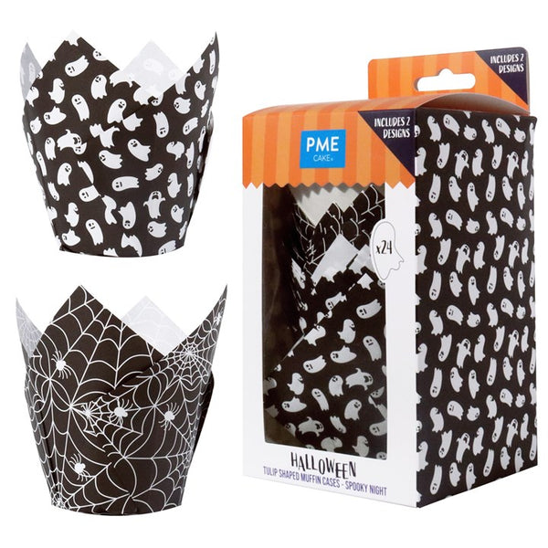 Spooky Night Tulip Cases Pk 24