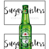 Green Beer Bottle Edible Decal - (1 Image 6.5