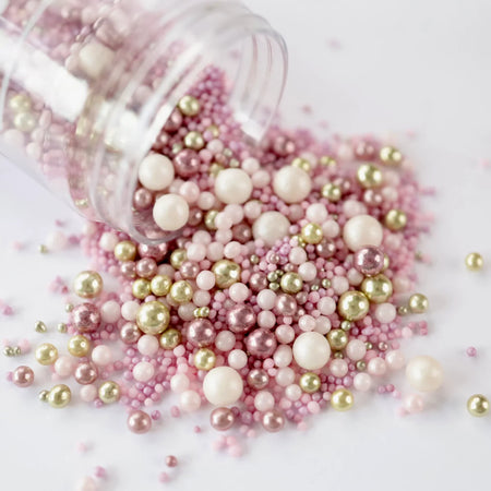 SUGAR SISTERS - Pearl Pink Celebration Sprinkle Mix 80g