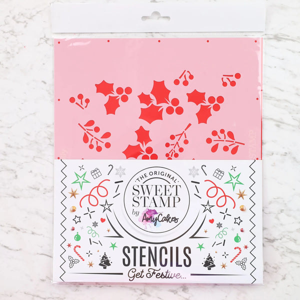 Sweet Stamp Stencil - Holly  SWEET-STAMP