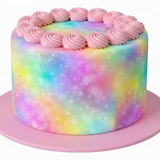 Rainbow Pattern Edible Image