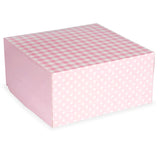 Pink Gingham Cake Box - 10