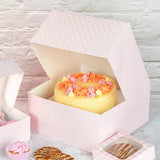 Pink Gingham Cake Box - 10