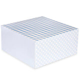 Blue Gingham Cake Box - 10