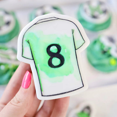 Soccer Happy Birthday Topper Medium Green