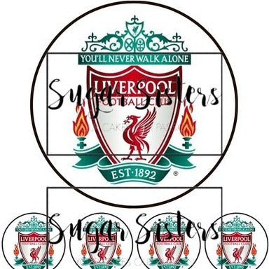 Liverpool Edible Toppers - (20 Toppers)