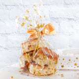 Gold Star Cello Treat Bags with Twist Ties Pk 20
