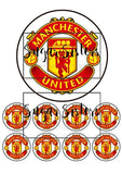 Manchester United  Edible Topper - (1 x 6