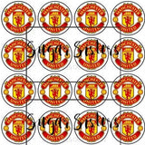 Manchester United Edible Toppers - (20 Toppers)