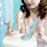 Mermaid Cake Toppers Pk 3