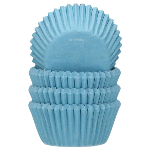 Mini Cases Blue Pk 100 FUNCAKES