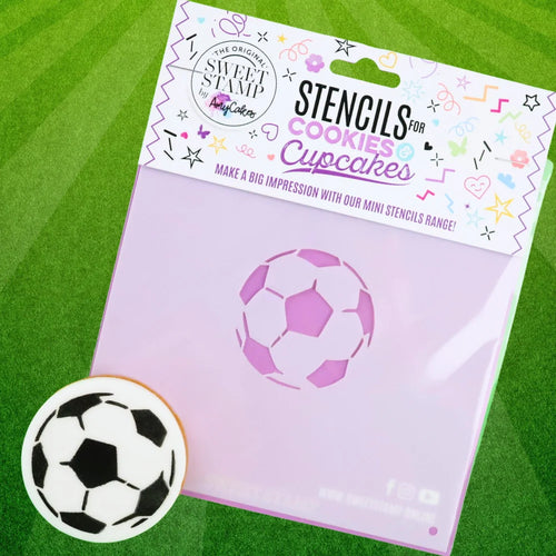 Mini Football Cookie & Cupcake Stencil  - SWEET STAMP