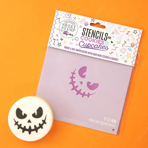 Mini Cookie & Cupcake Stencil Creepy Jack - SWEET STAMP
