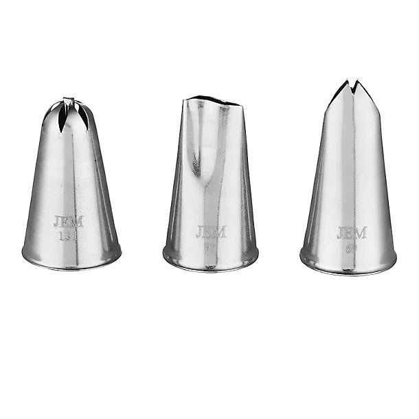 Jem Nozzle Set Small Flowers Collection Pk 3