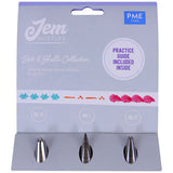 Jem Nozzle Set Dots & Shells Pk 3