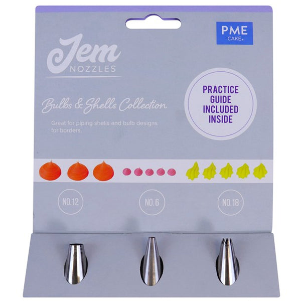 Jem Nozzle Set Bulbs & Shells Pk 3