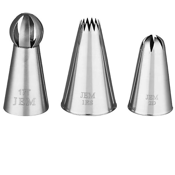 Jem Nozzle Set Medium Cupcakes Collection Pk 3