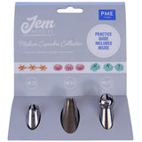 Jem Nozzle Set Medium Cupcakes Collection Pk 3