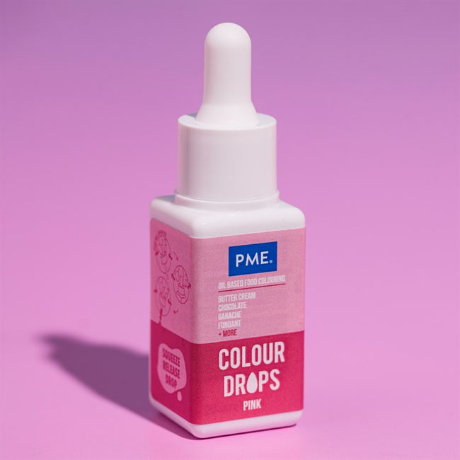 PME - Oil based colouring 20ml -Pink Colour Drops