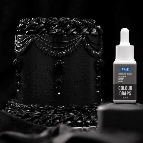 PME - Oil based colouring 20ml - Black Colour Drops