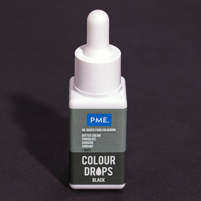 PME - Oil based colouring 20ml - Black Colour Drops